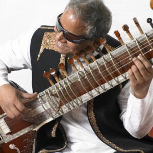 Baluji-Shrivastav playing the music instrument the Surbahar
